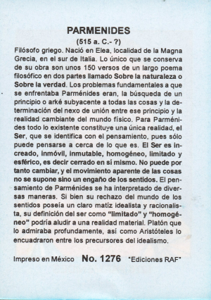 Biografia Parmenides Atras
